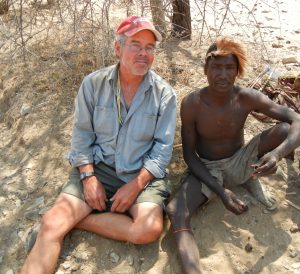 Henry Bunn with Hadza man